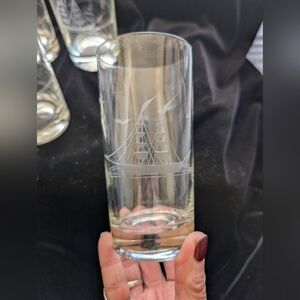 Clipper by Javit Nautical Clear Glass Tumbler Set